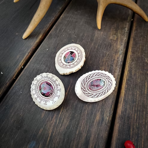 Eudialyte Brooch