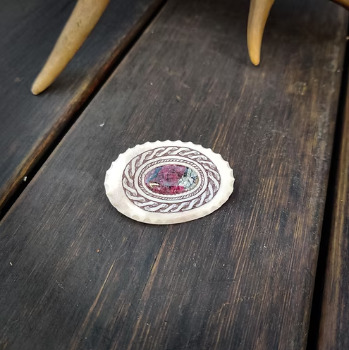 Eudialyte Brooch