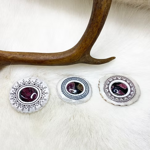 Eudialyte Brooch
