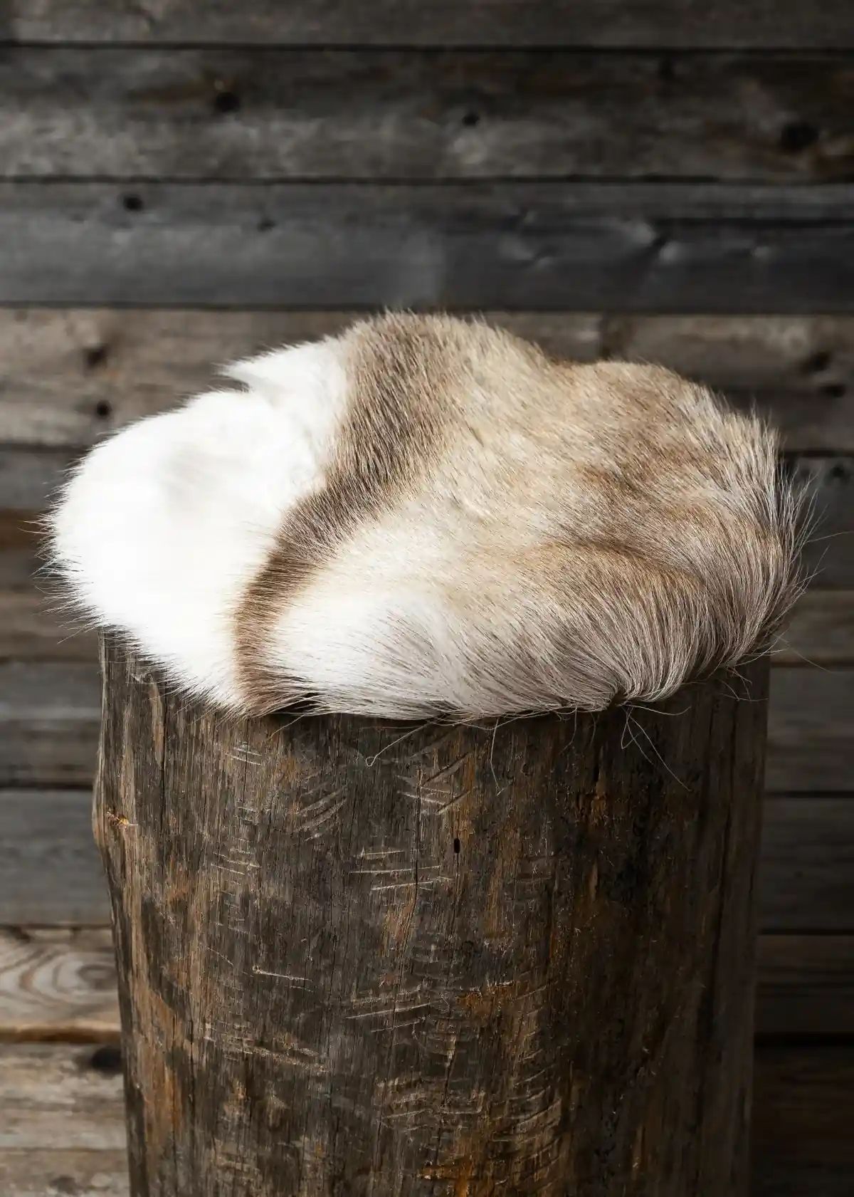 Reindeer Hide Seating Pad - Neat Circular